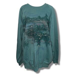 NWT Northern Reflections Floral Scenery Sweatshirt